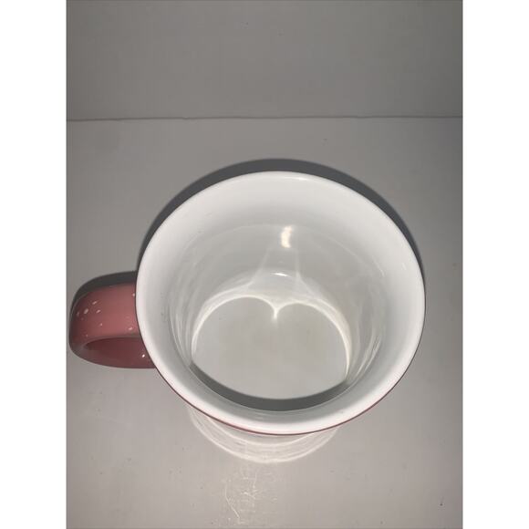 BASS PRO SHOPS Pink Ceramic Speckled 16oz. Coffee Mug Soup Cup Heavy Ceramic - Picture 4 of 5